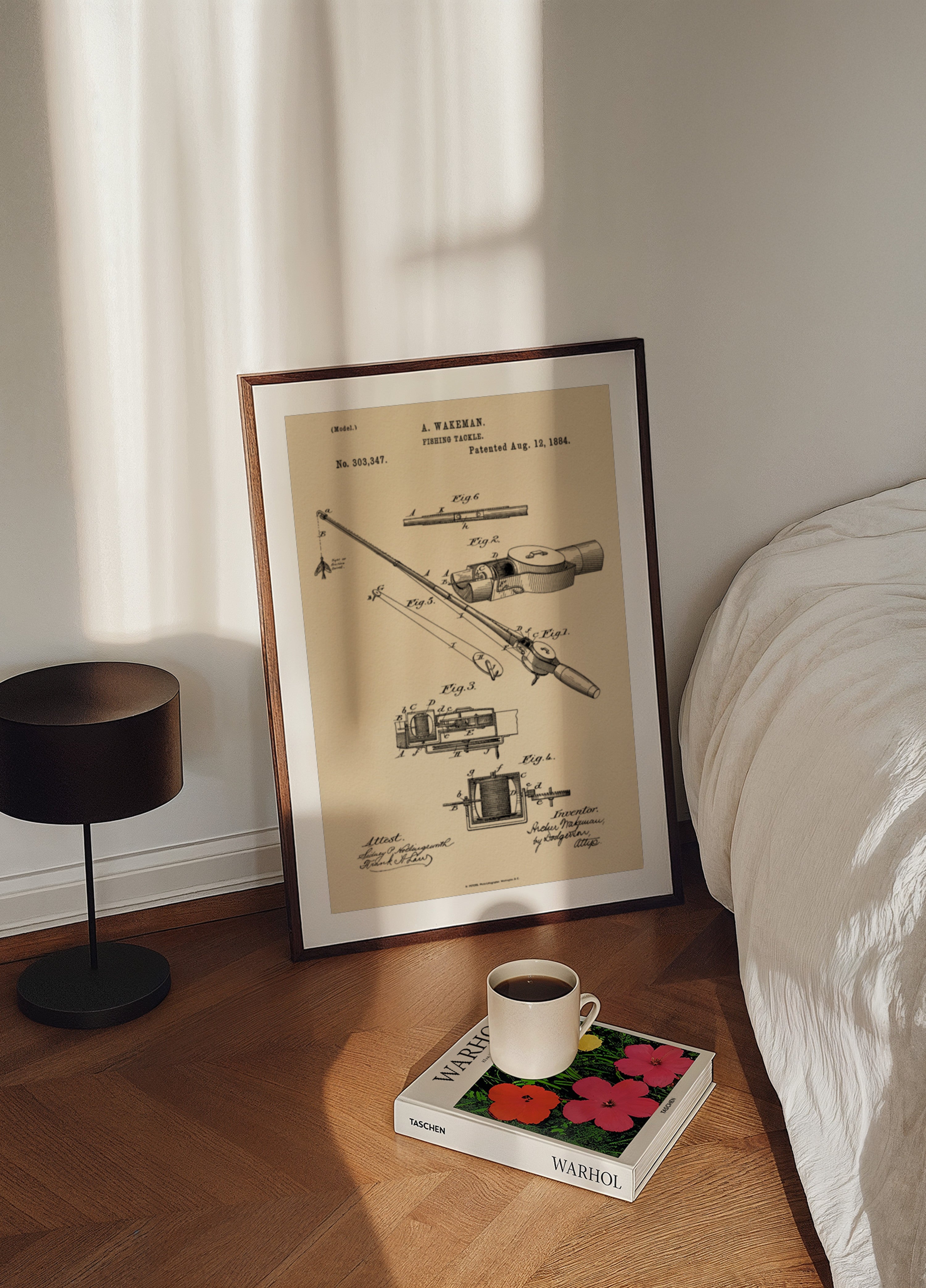 Vintage Angelgerät-Patent