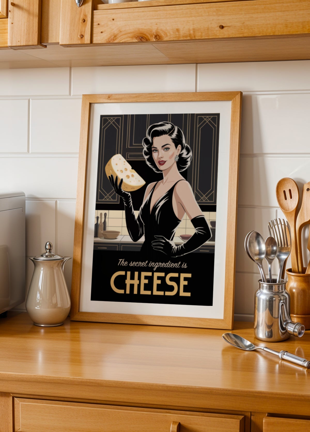 Retro-Glamour-Käse