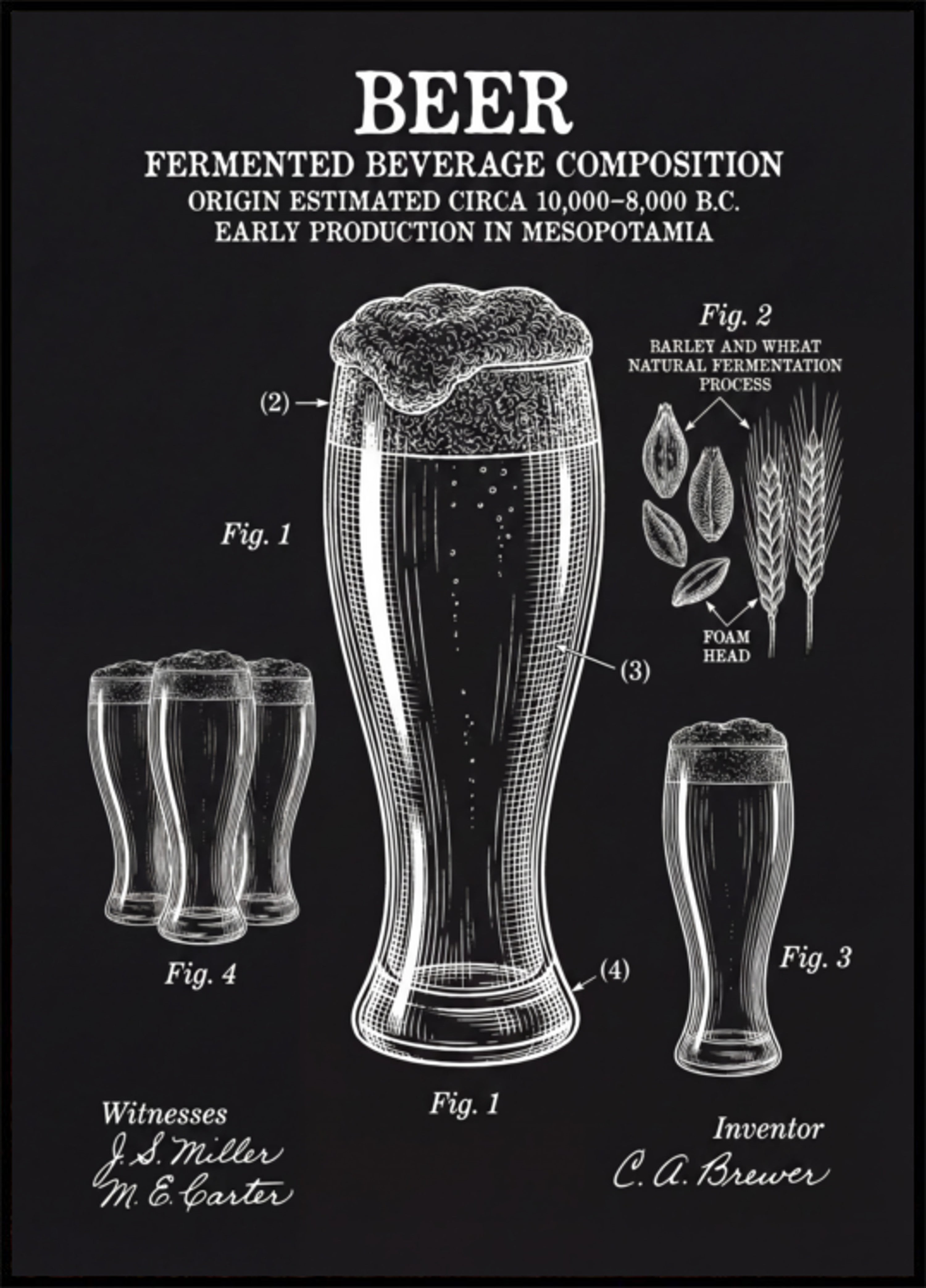 Historisches Bierpatent