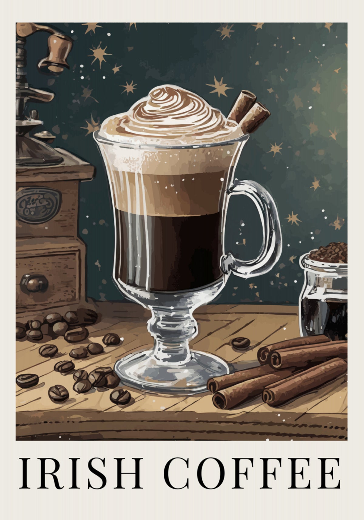 Gemütlicher irischer Kaffee