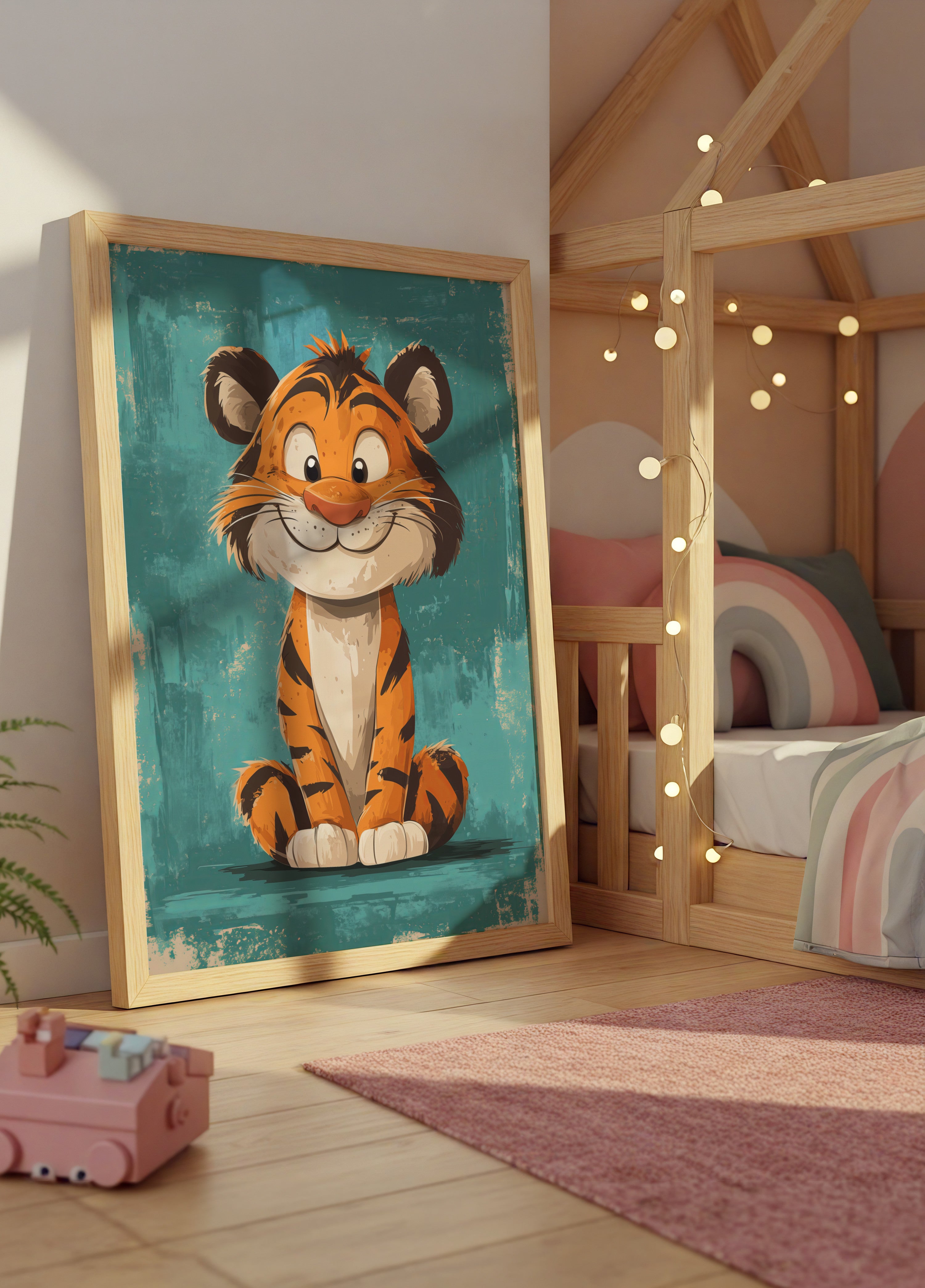 Glückliches Tigerjunges