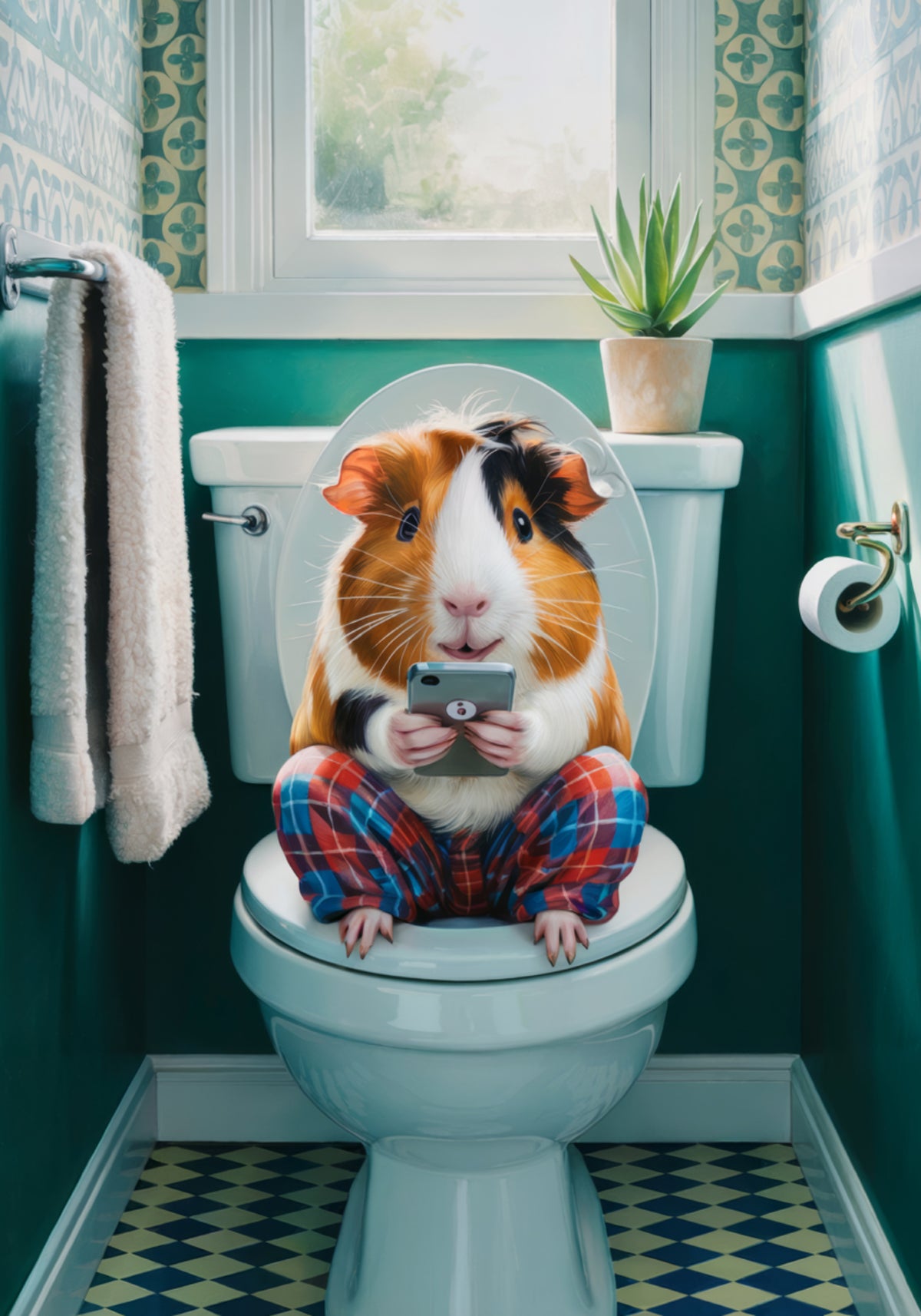 Toilettenzeit für Meerschweinchen