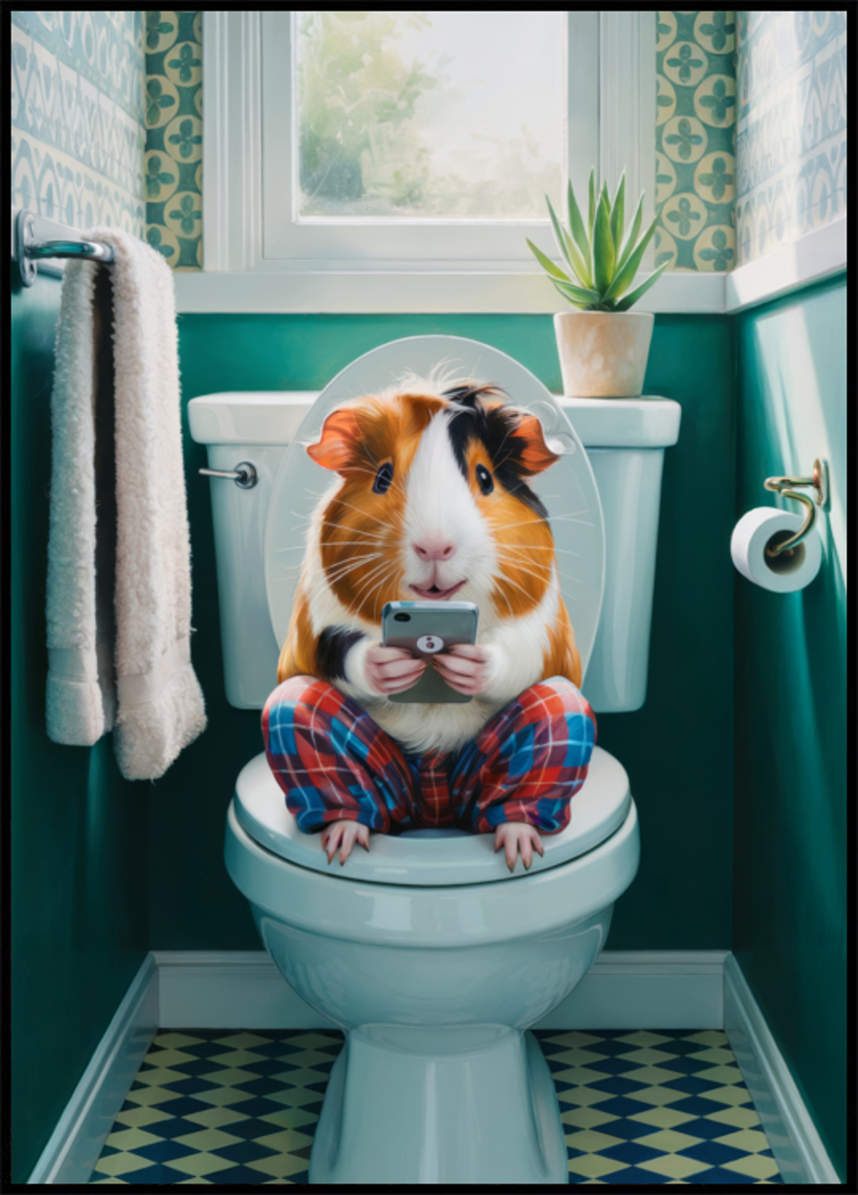 Toilettenzeit für Meerschweinchen