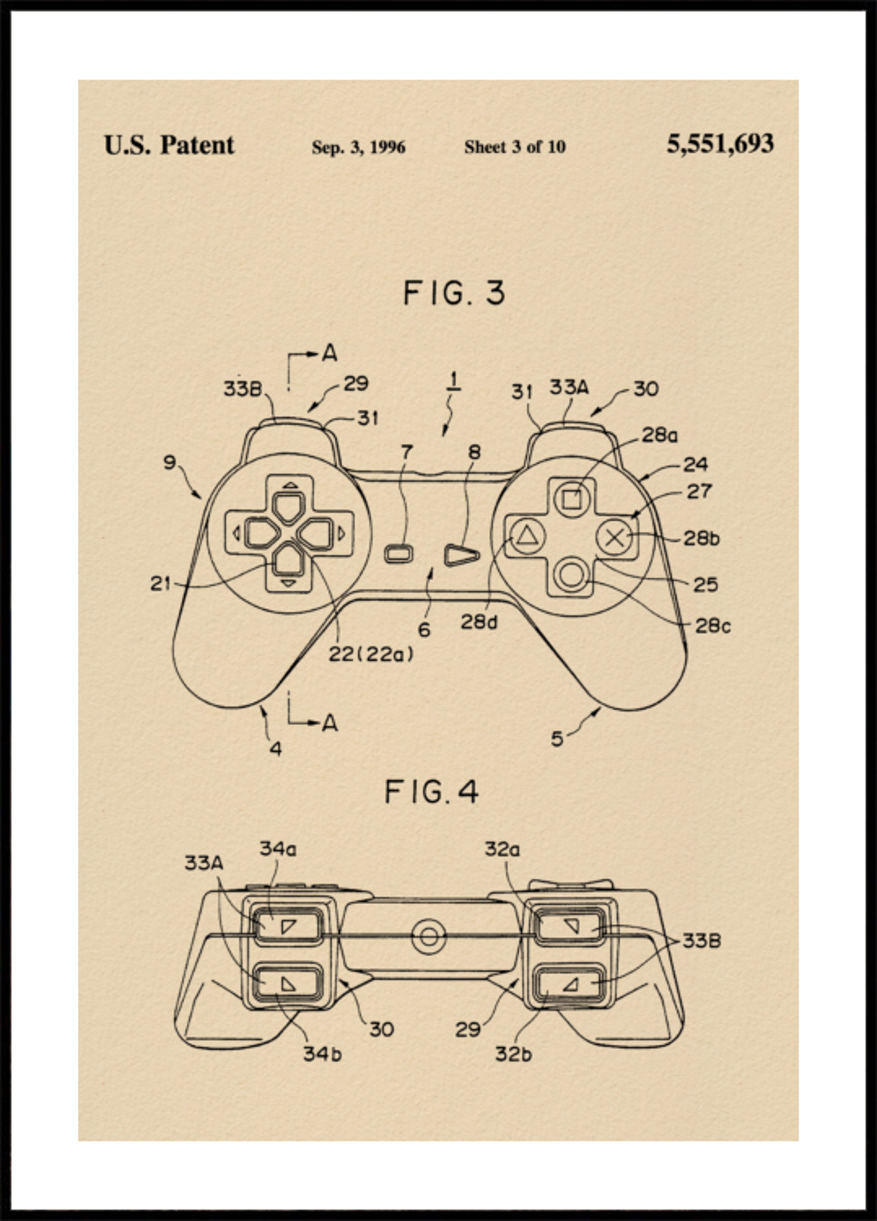 Klassisches Game-Controller-Patent