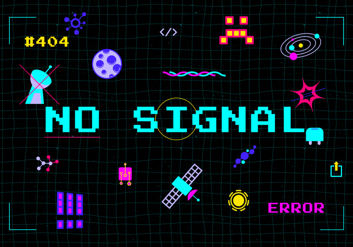 Retro-Pixel kein Signal
