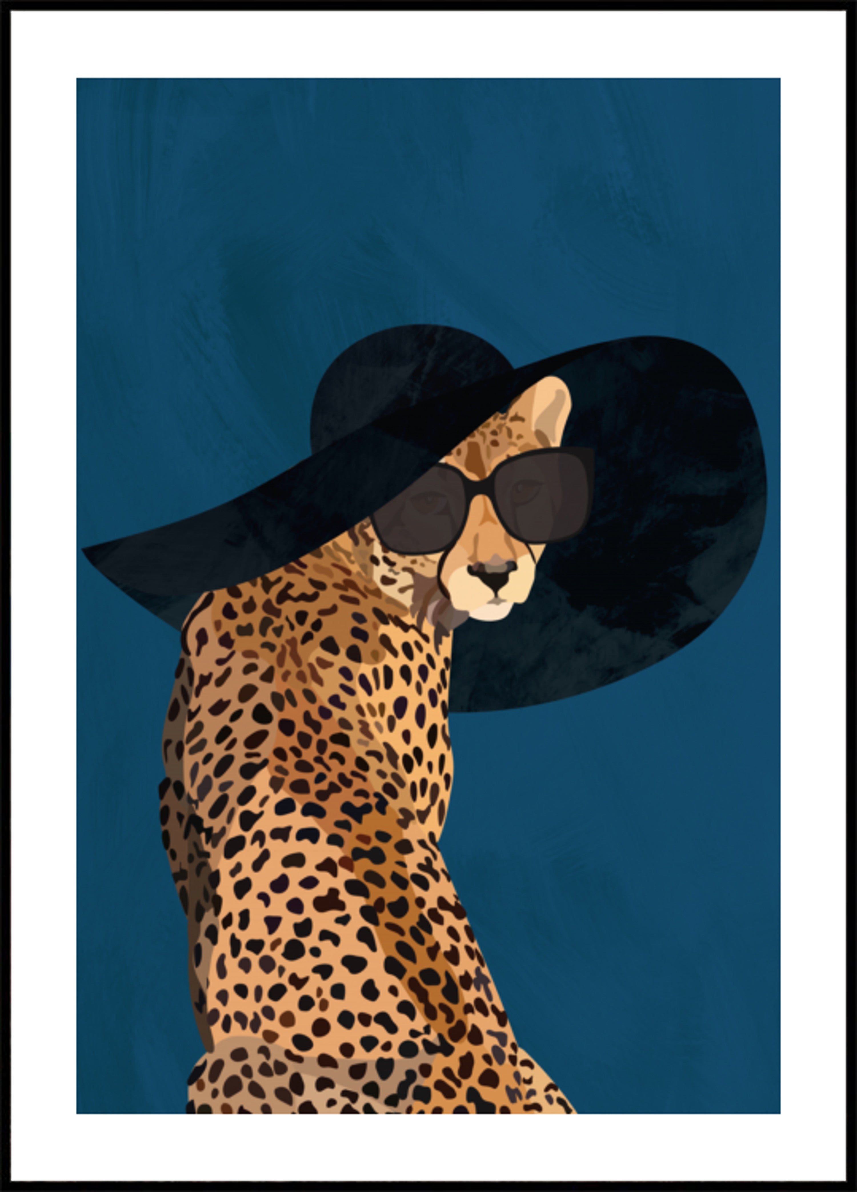 Schicker Gepard mit Hut
