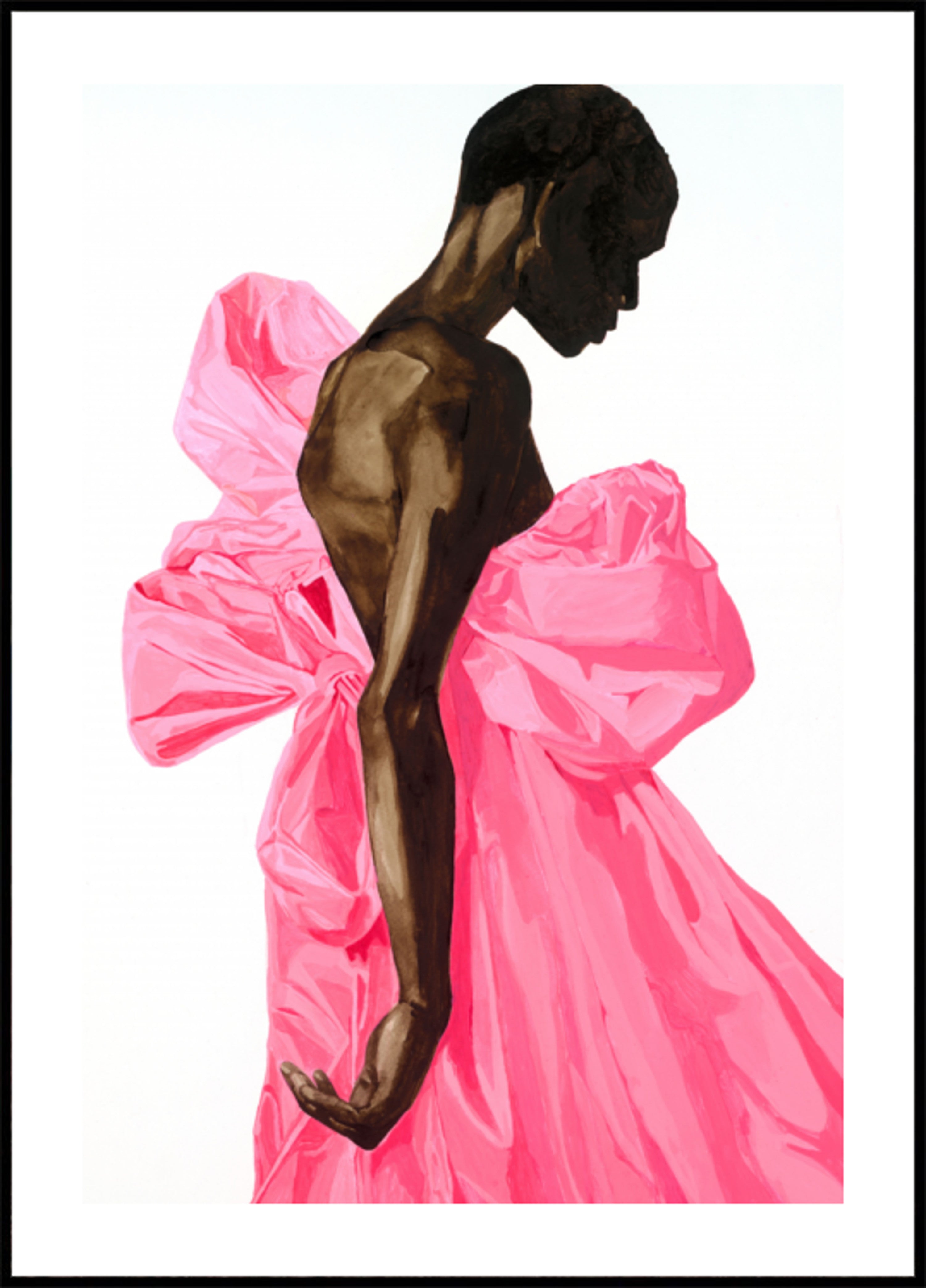 Lebhaftes rosa Schleifenkleid
