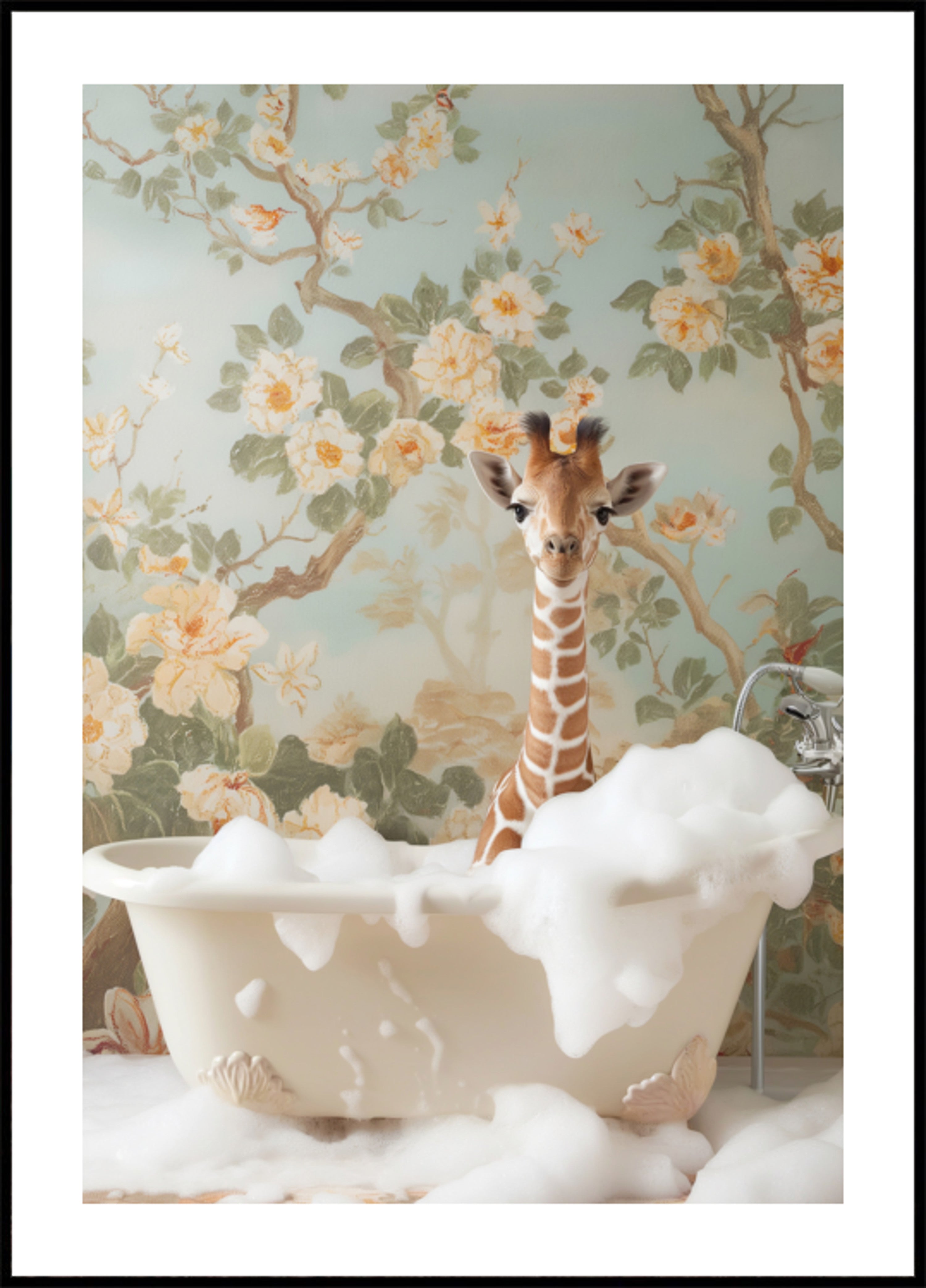 Baby-Giraffen-Schaumbad