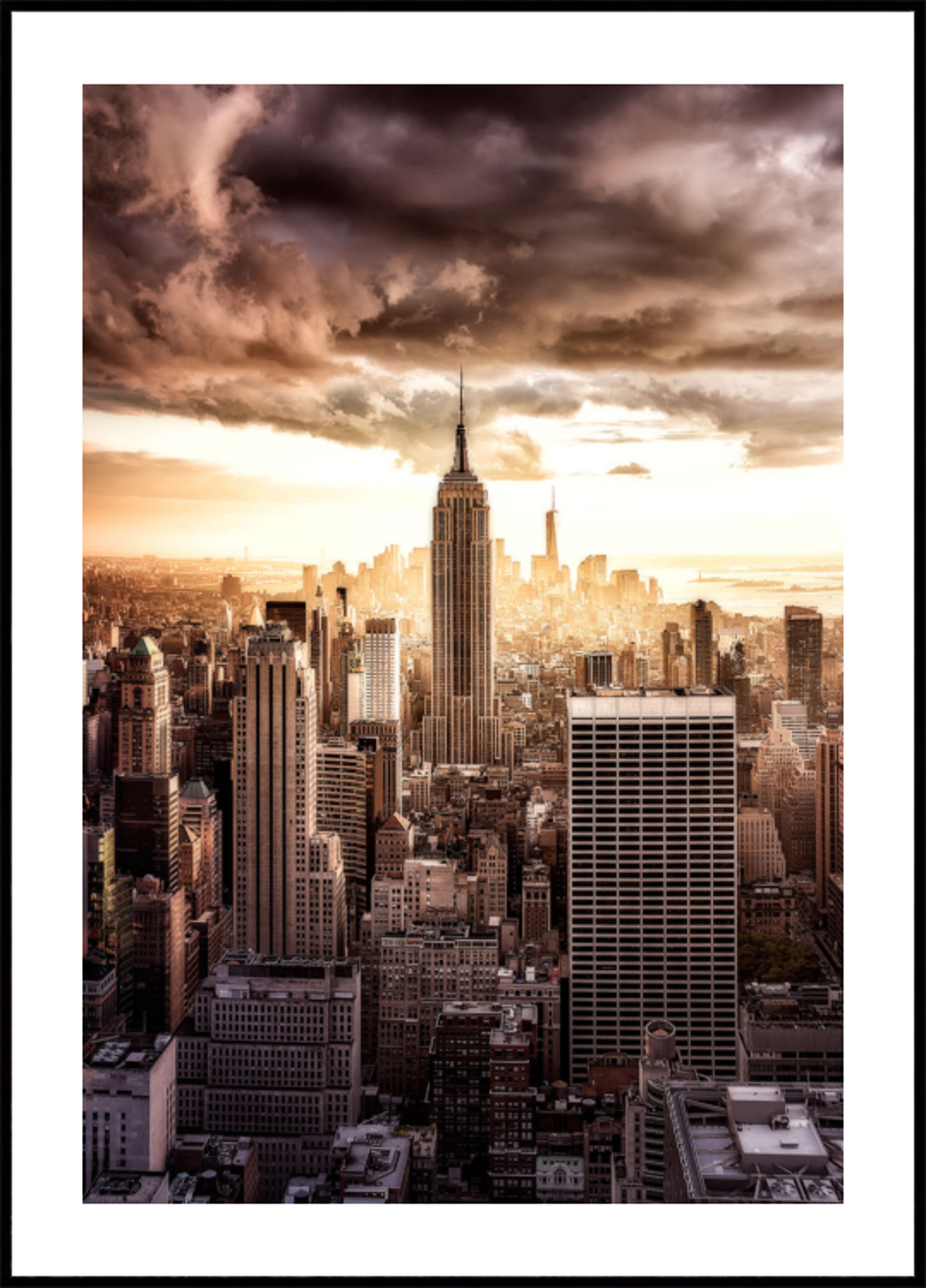Dramatische Skyline von New York City