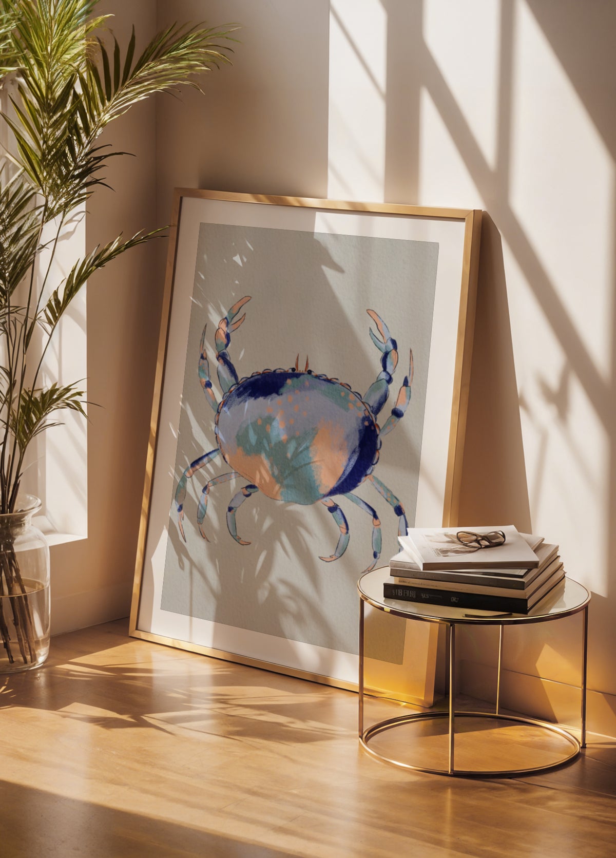 Ruhige blaue Krabbe