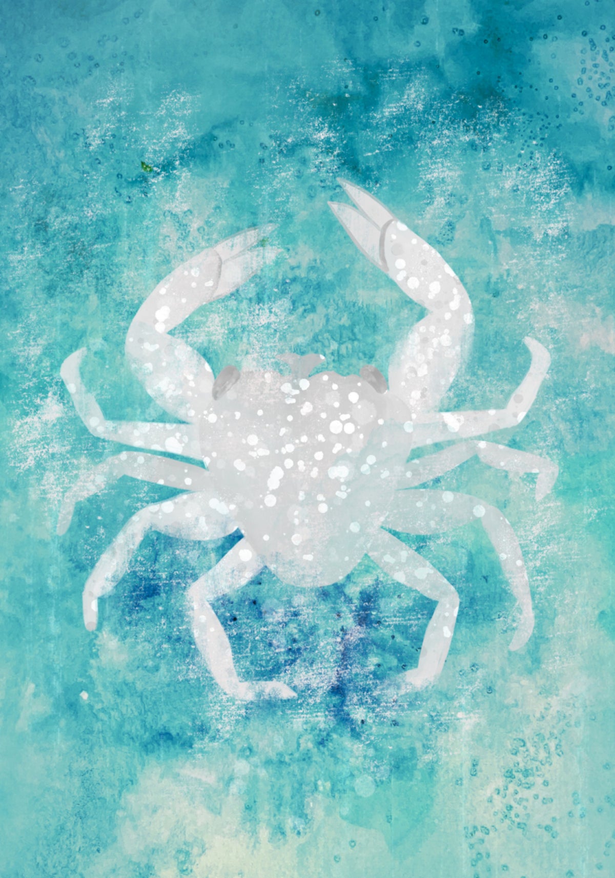 Ätherische blaue Krabbe