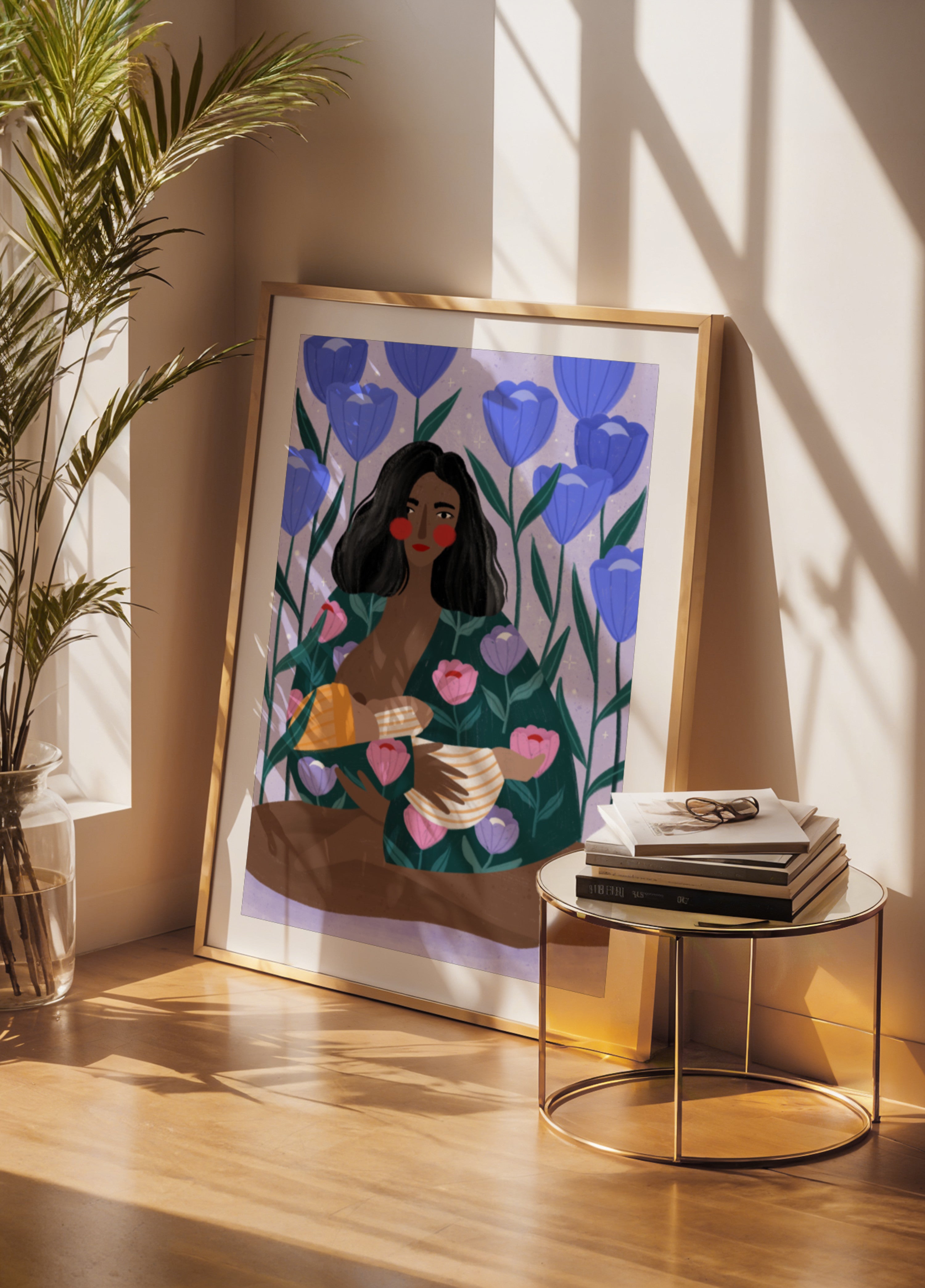 Blumenumarmung der Mutter