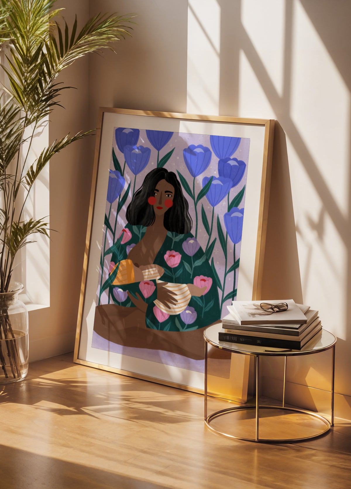Blumenumarmung der Mutter