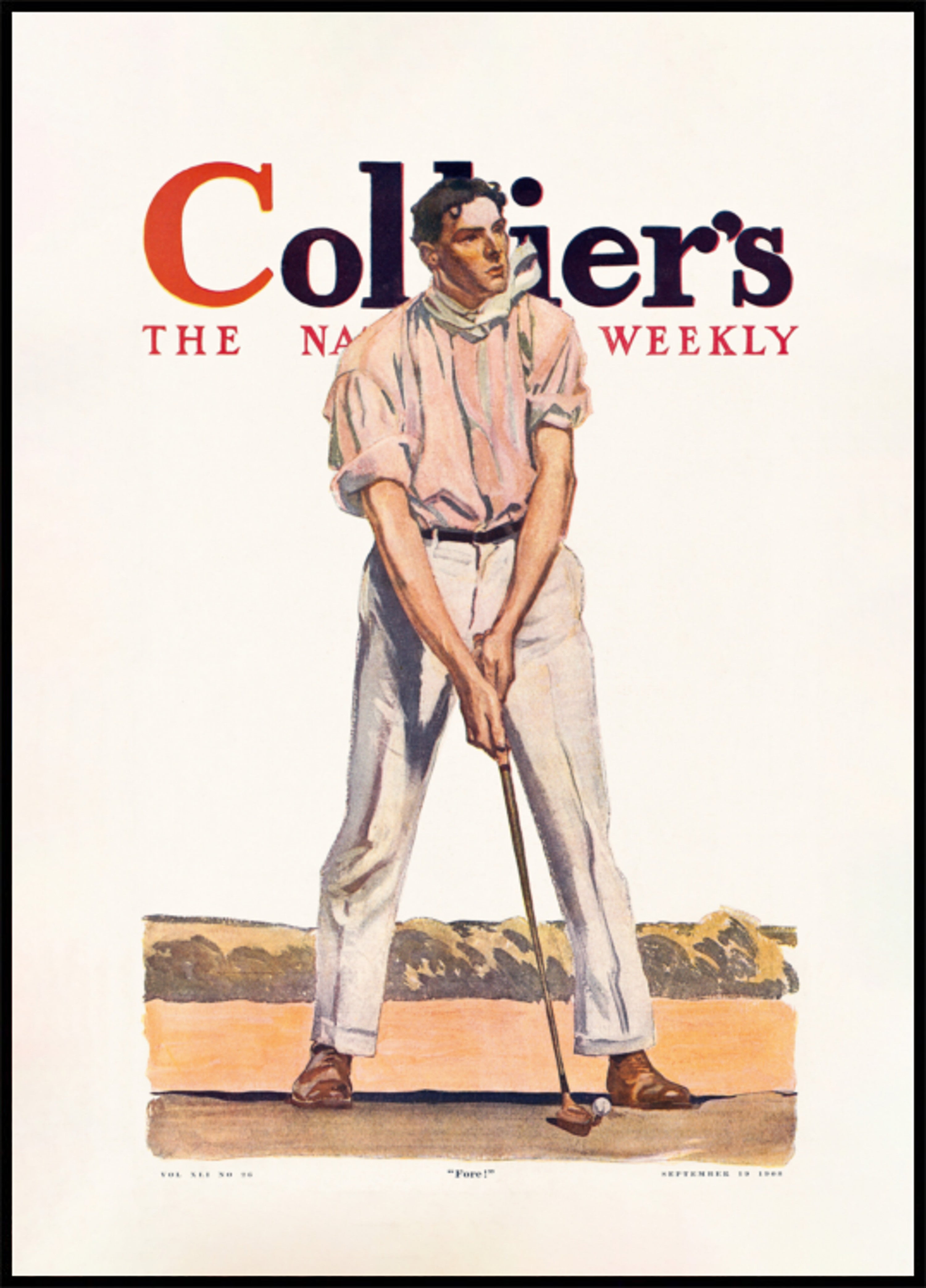 Collier's Golf (1908), Vintage Mann