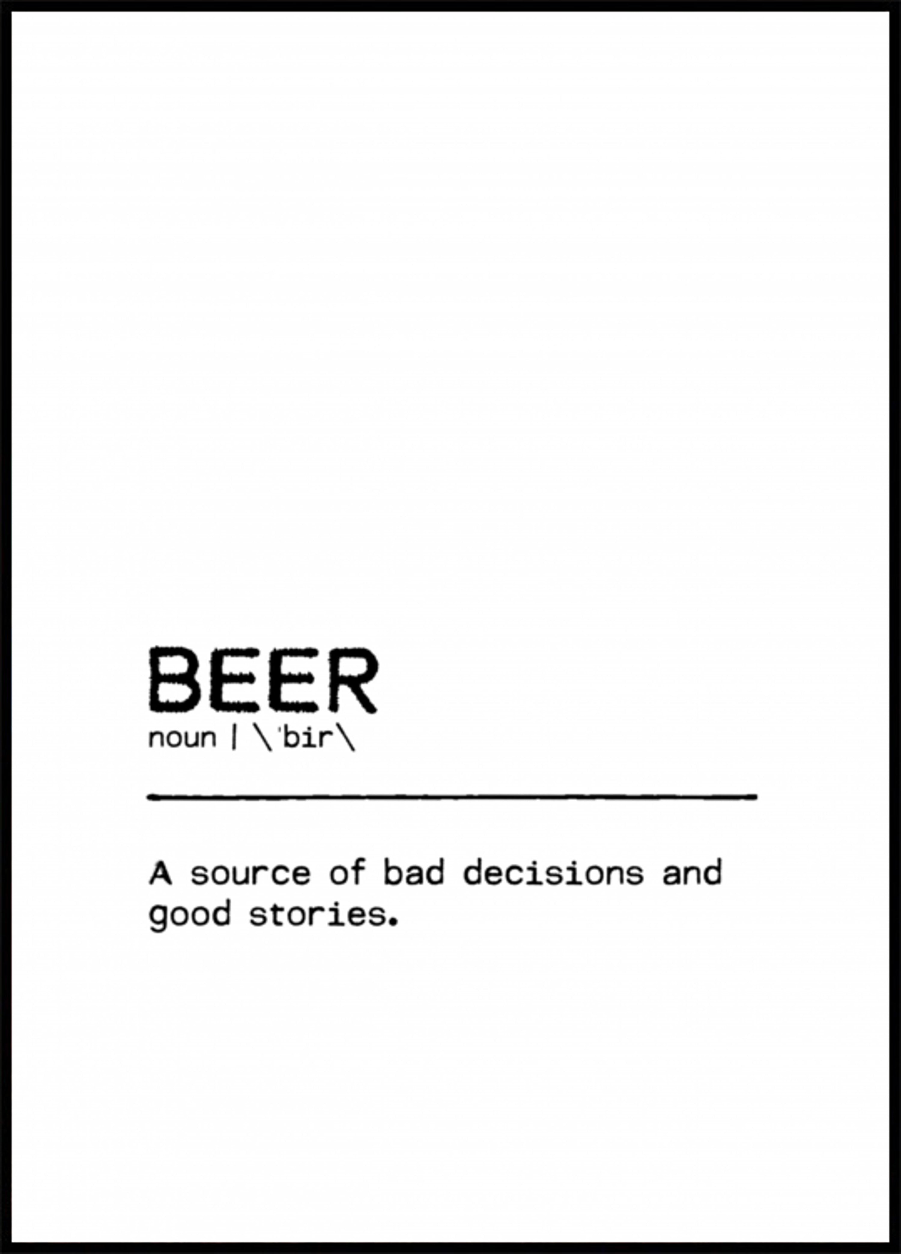 Lustige Bierdefinition