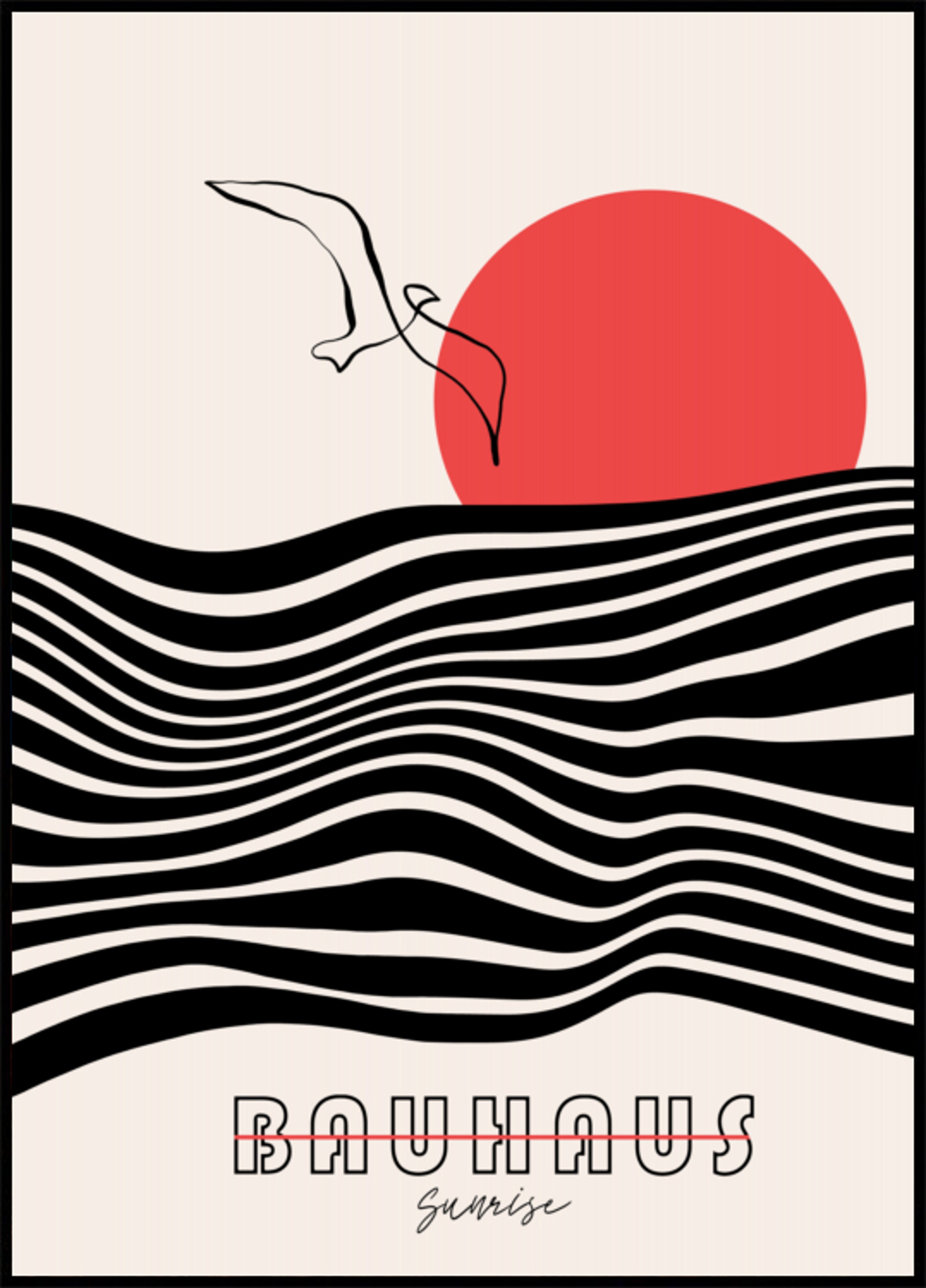 Bauhaus Sonnenaufgang Ozean