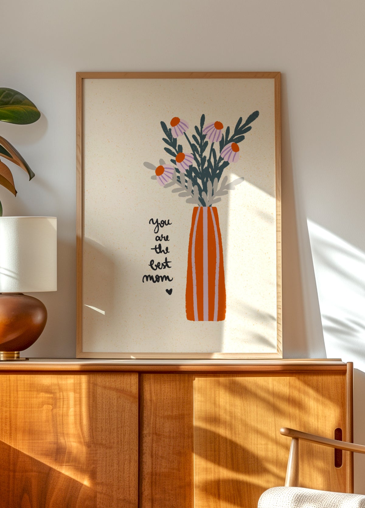 Blumenvase „Beste Mutter“.