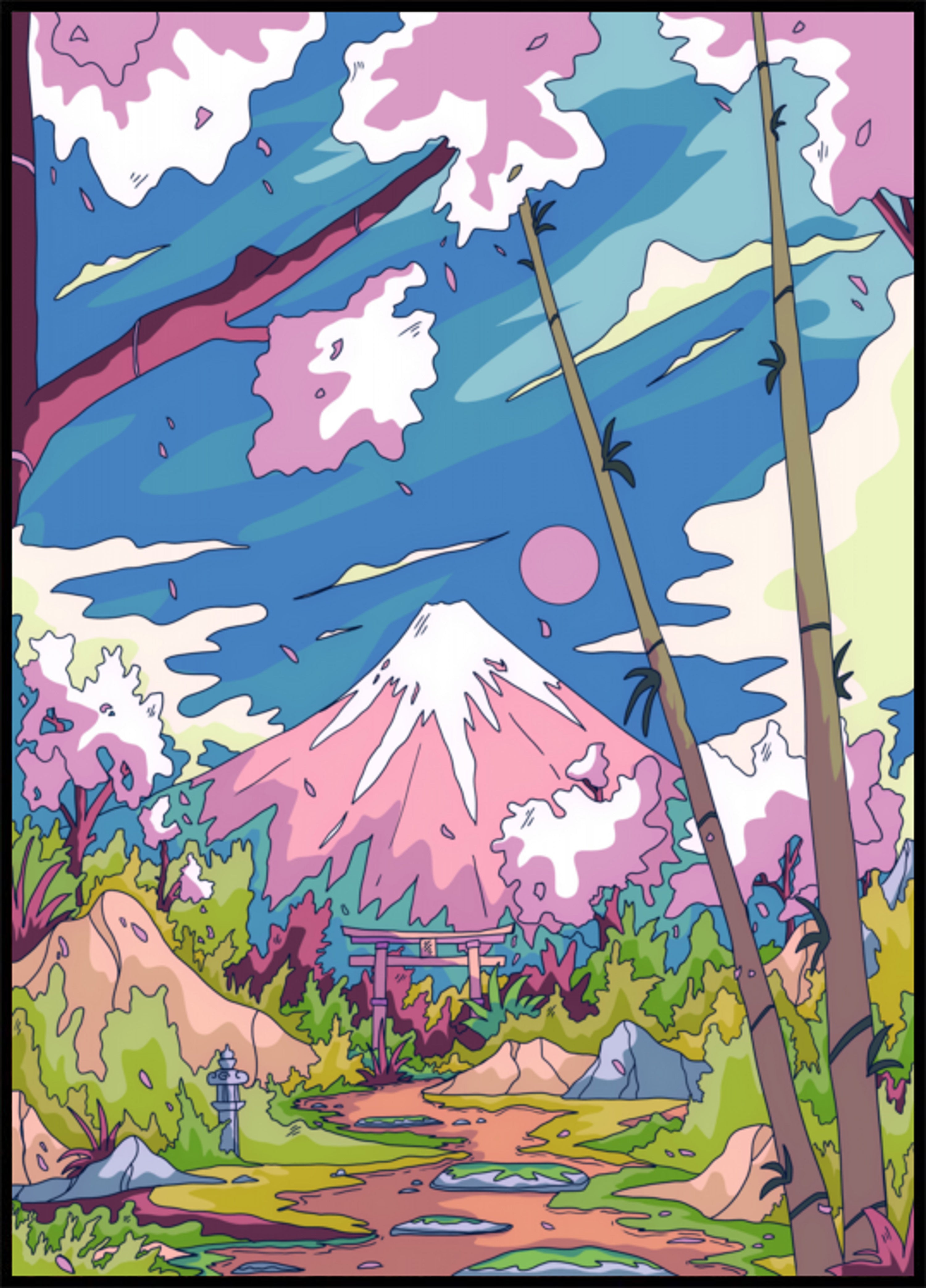 Der Fuji-Kirschpfad