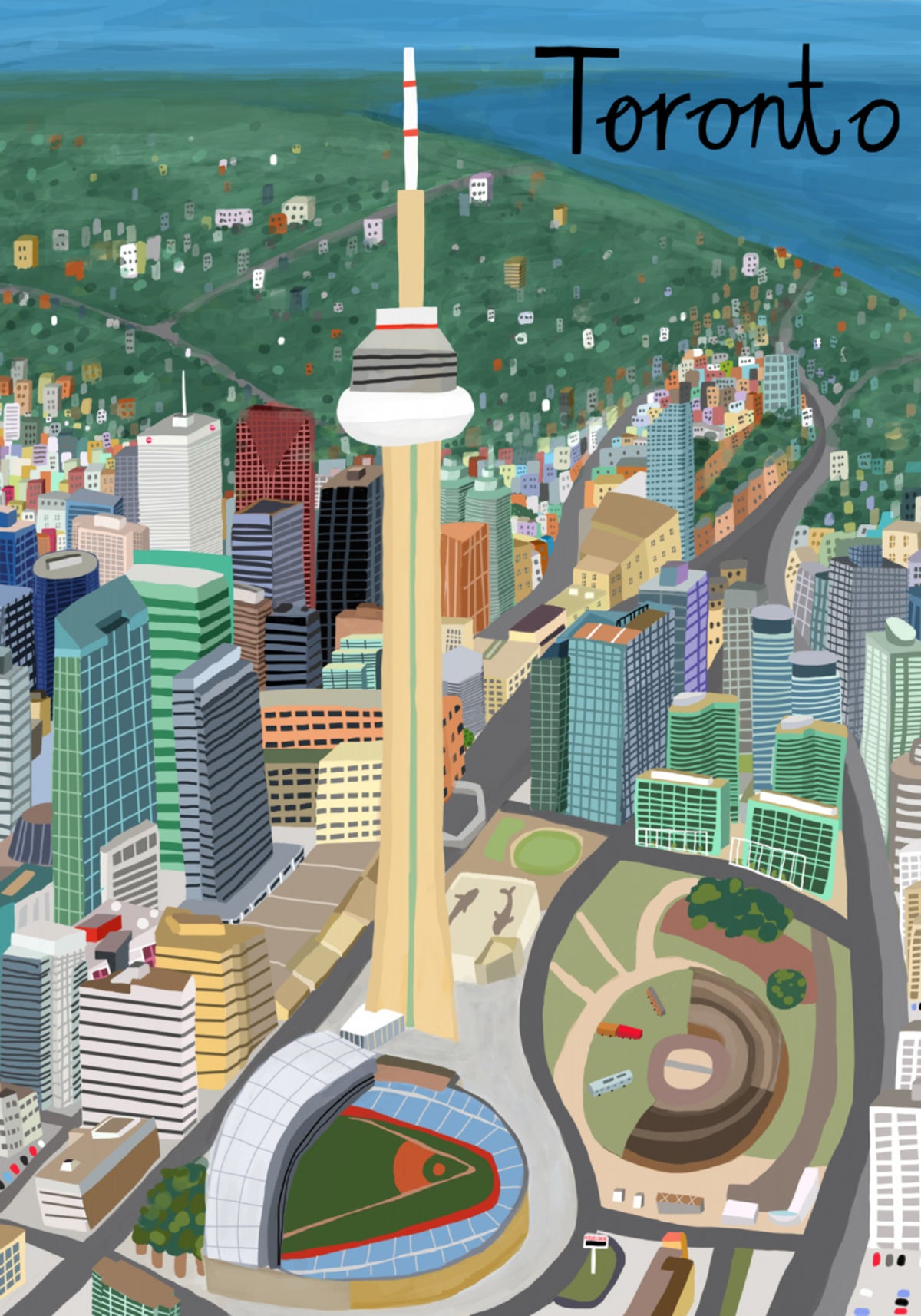 Lebendige Skyline von Toronto
