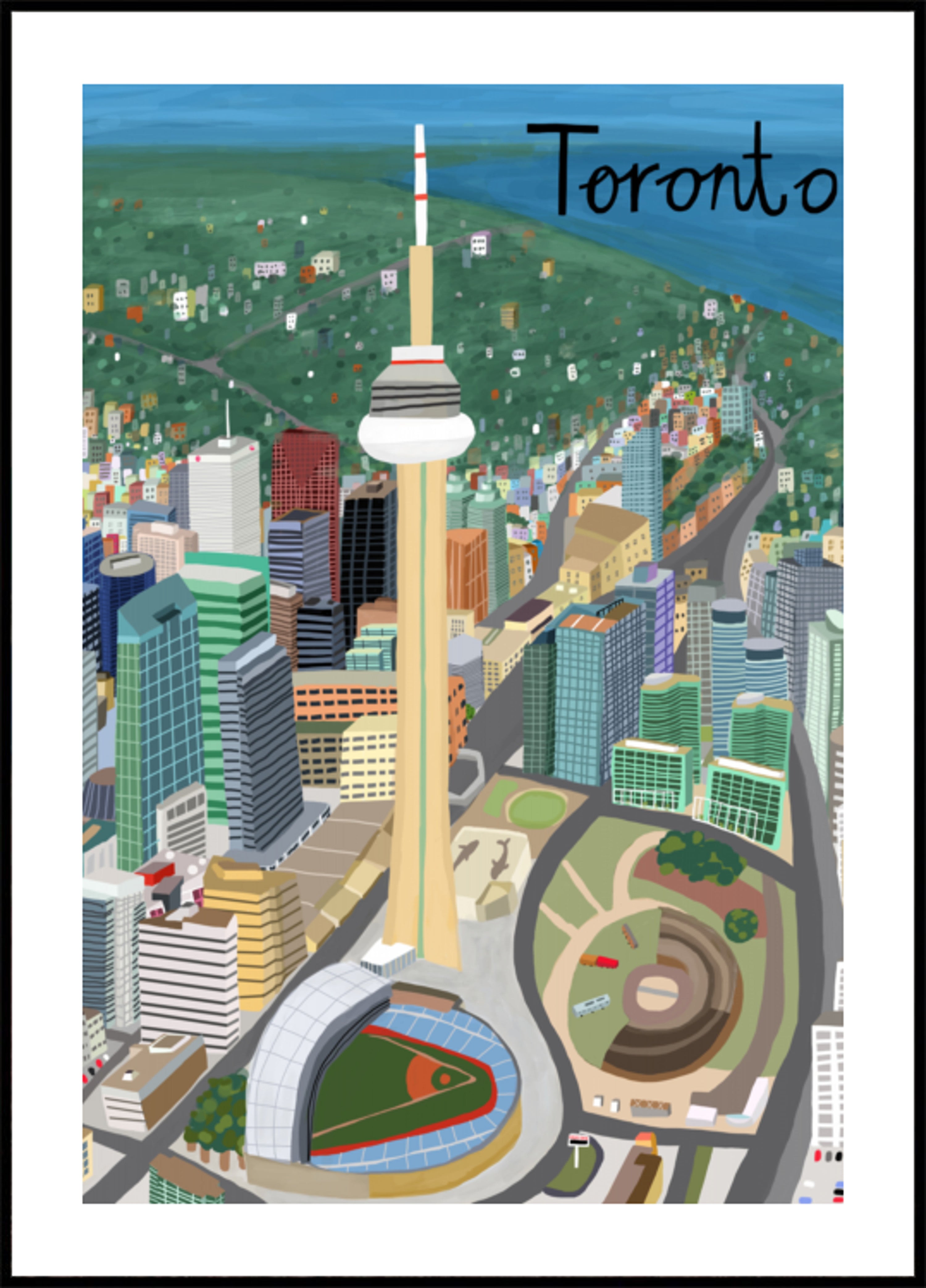 Lebendige Skyline von Toronto