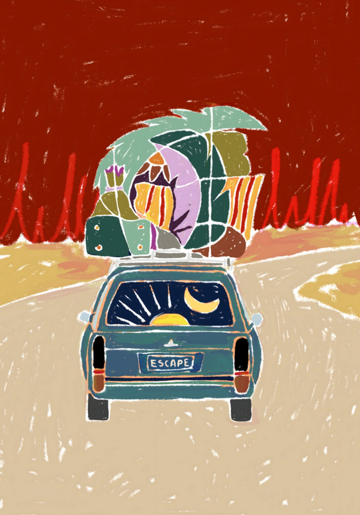 Flucht-Roadtrip