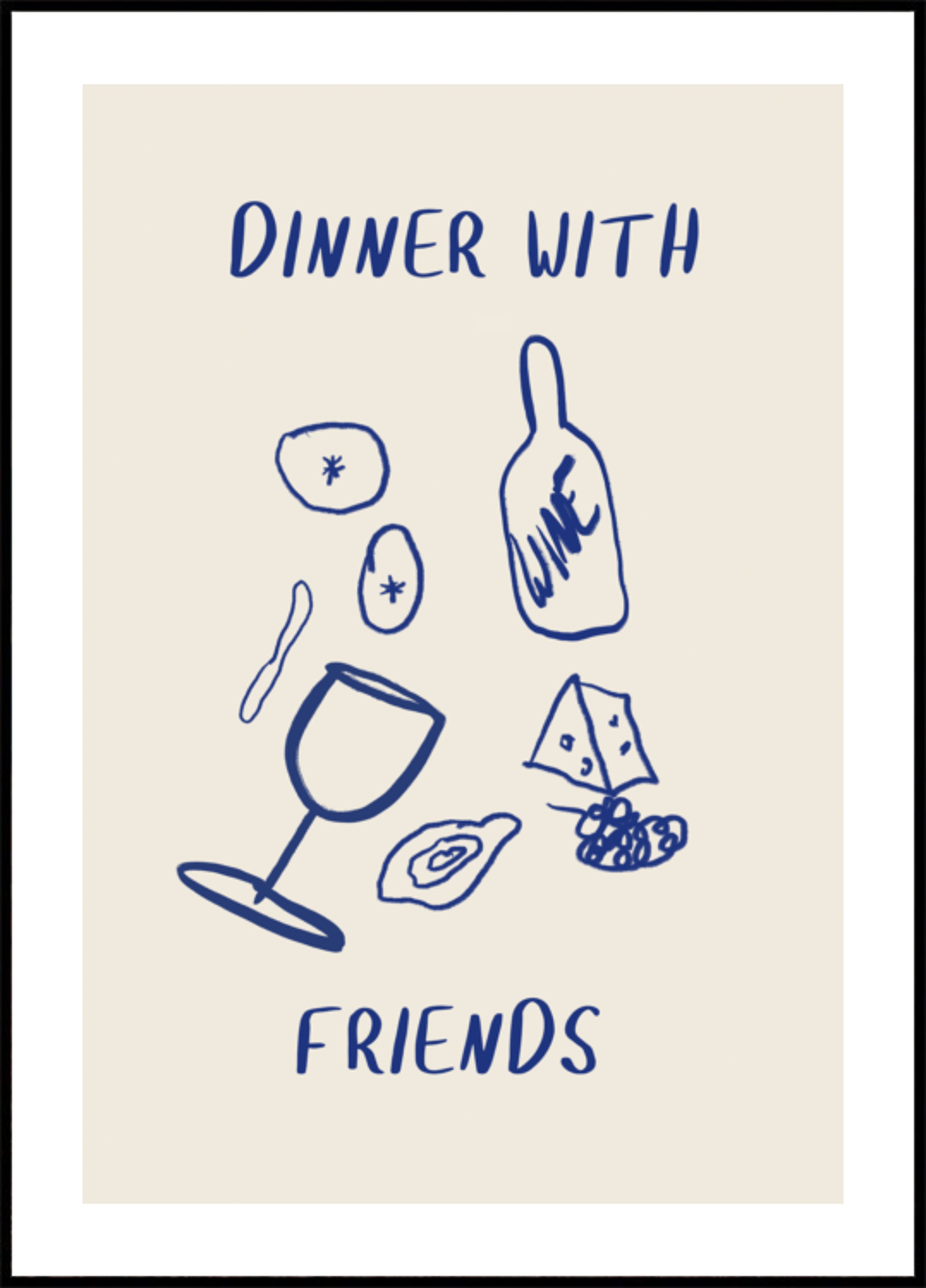 Wine and Cheese Night - Posterbox