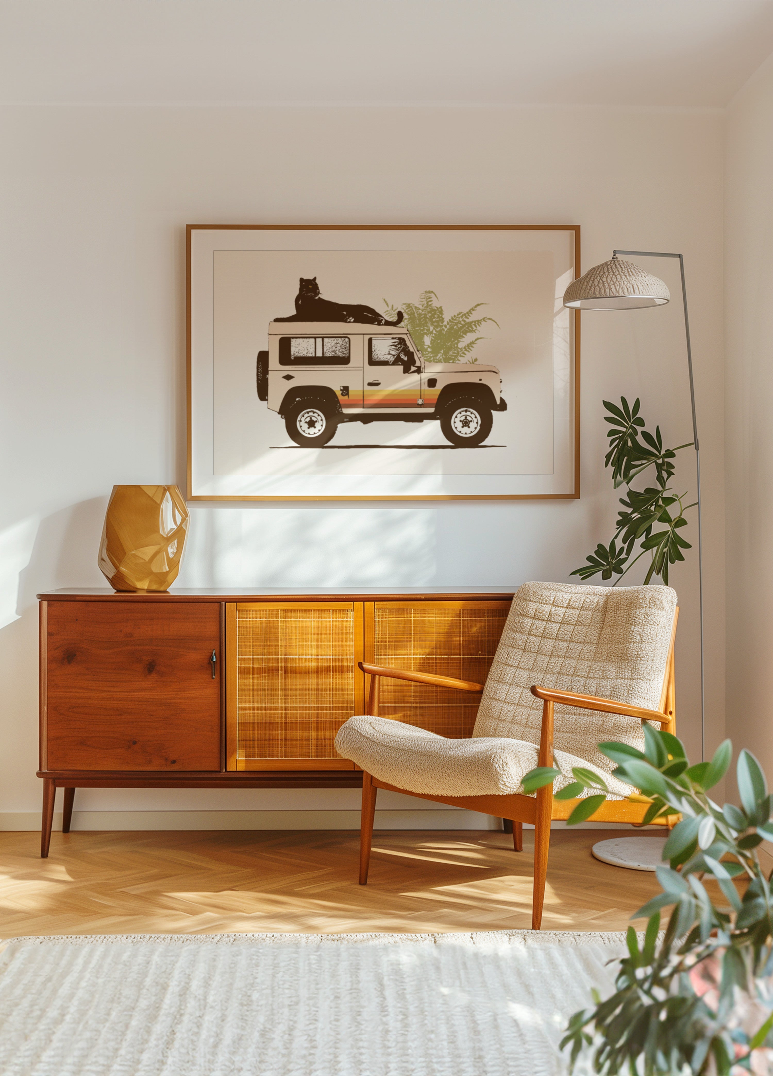 Big Cat Safari Car - Posterbox