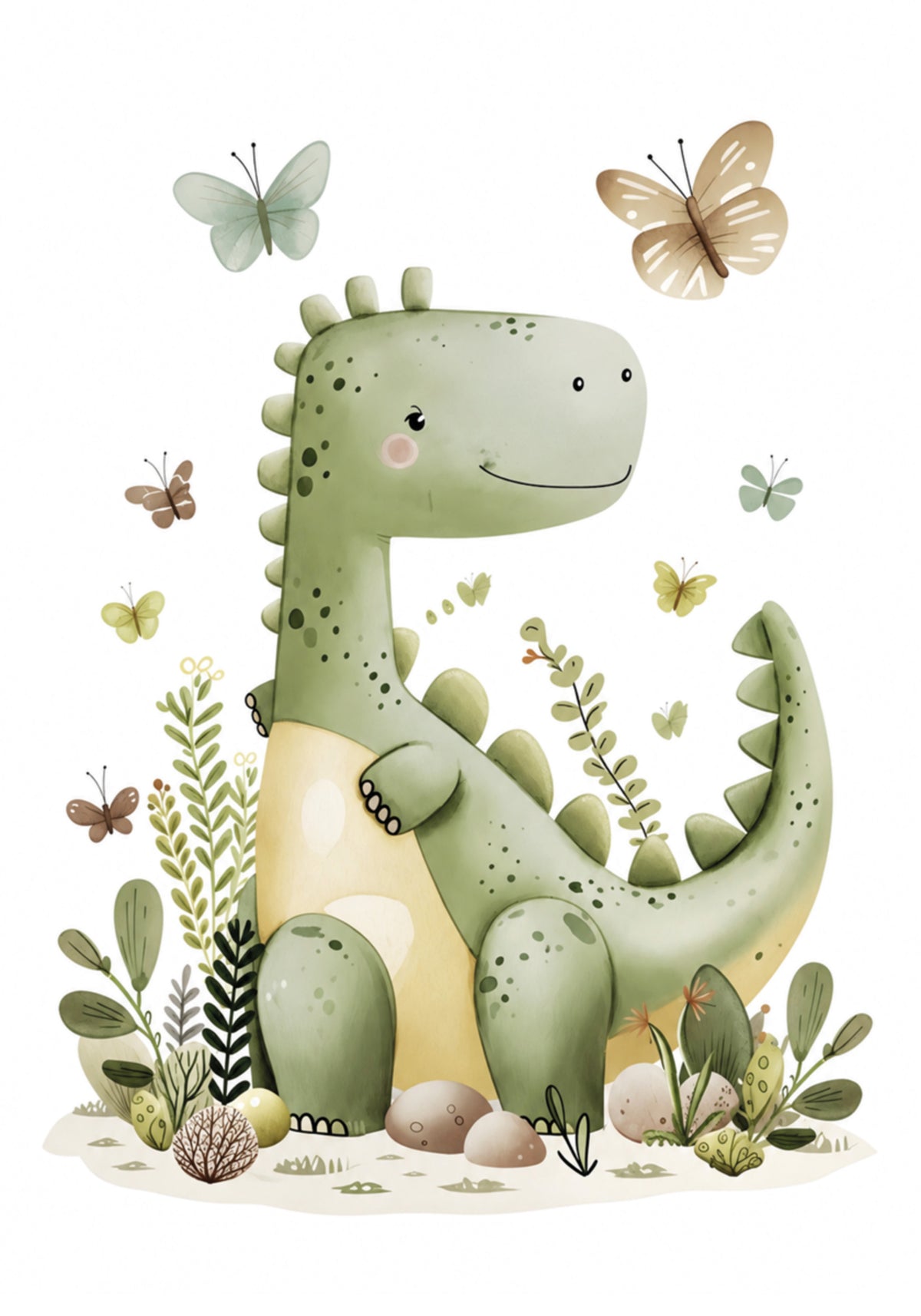 Niedliches Dinosaurier-Kinderzimmer