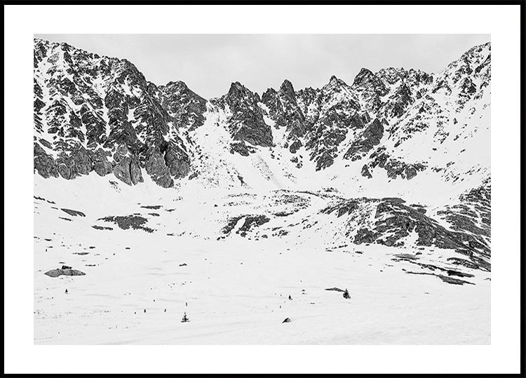 Snowy Mountain Peaks Plakat - Posterbox