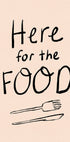 Here for the Food Typography Plakat - Posterbox