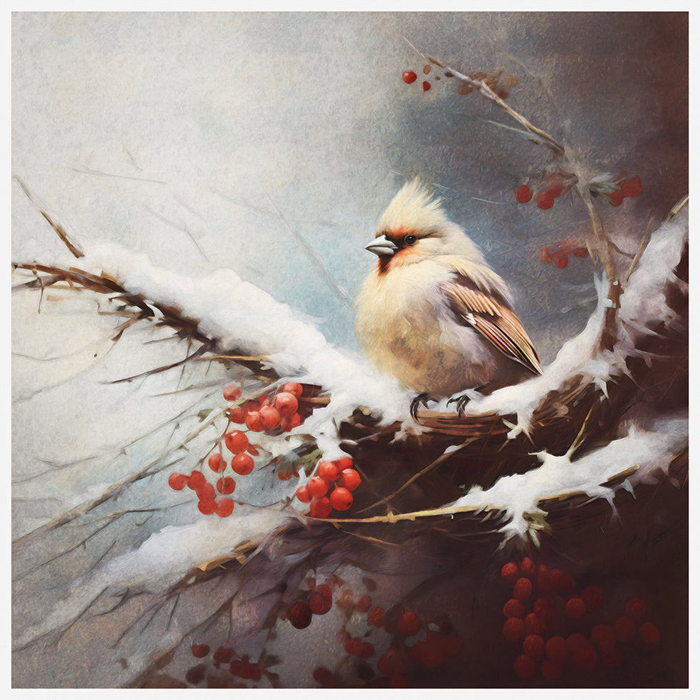 Winter&Feathered Perch Plakater - Posterbox