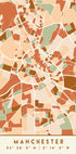 Black Maps Earth Tones 45 Plakat - Posterbox