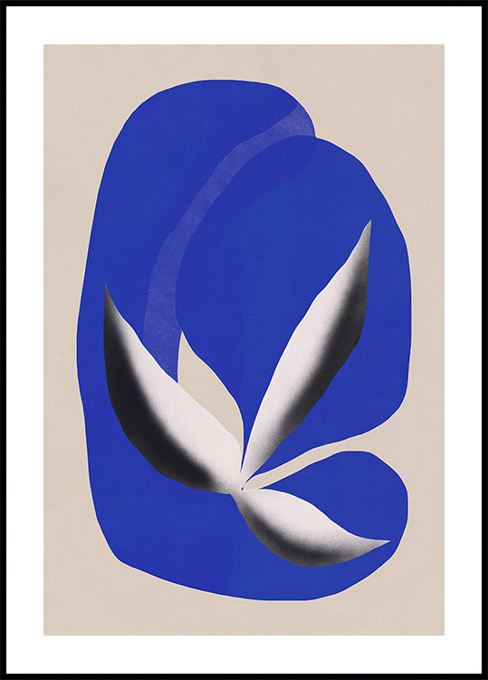 Liquid cobalt blue abstraction 02 (NEW) - Posterbox