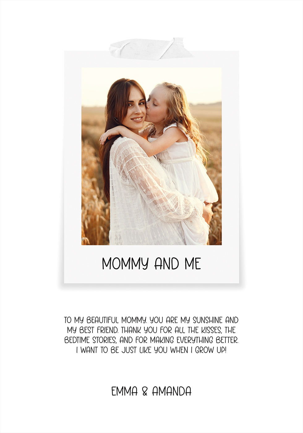 My Mommy Photo Personal Poster - Posterbox