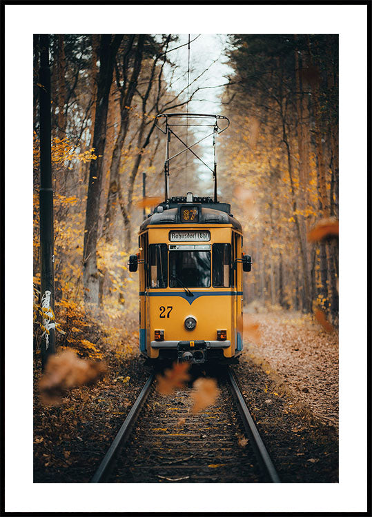 Poster „Alter gelber Zug“ - Posterbox.dk