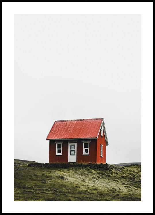Hütte auf Island Poster - Posterbox.dk