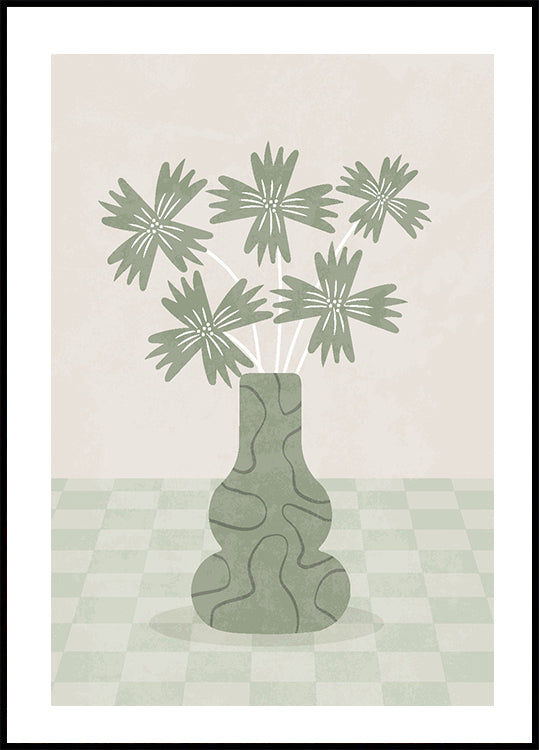 Das grüne Vase-Poster - Posterbox.dk