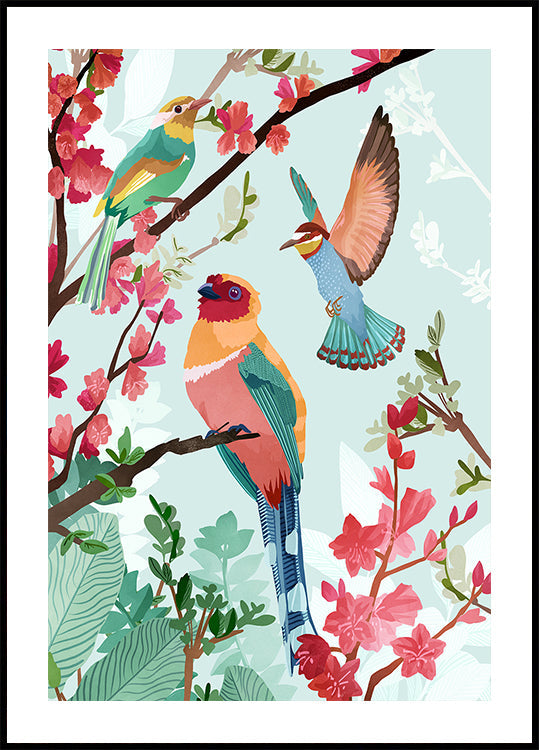 Birds of Summer Plakat - Posterbox