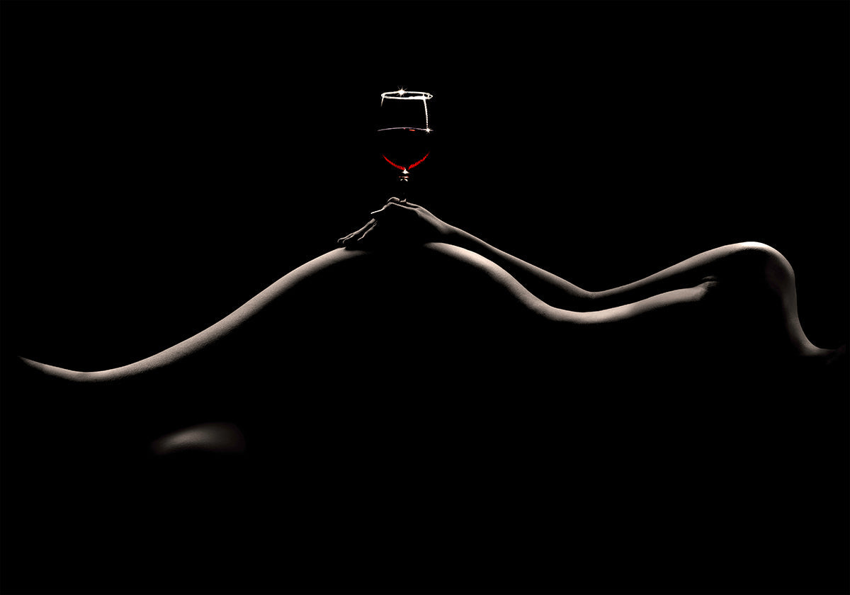 Bodyscape: Wine Tasting Plakat - Posterbox
