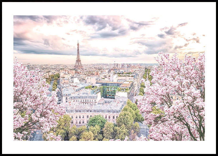 Paris-Stadt im Frühling Poster - Posterbox.no
