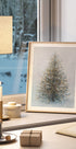 Christmas Tree  In Snow Plakat - Posterbox