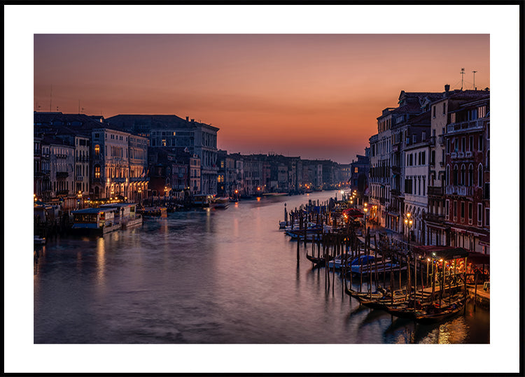 Venice Grand Canal at Sunset - Posterbox
