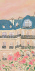 Sunset Over Paris Buildings Plakat - Posterbox
