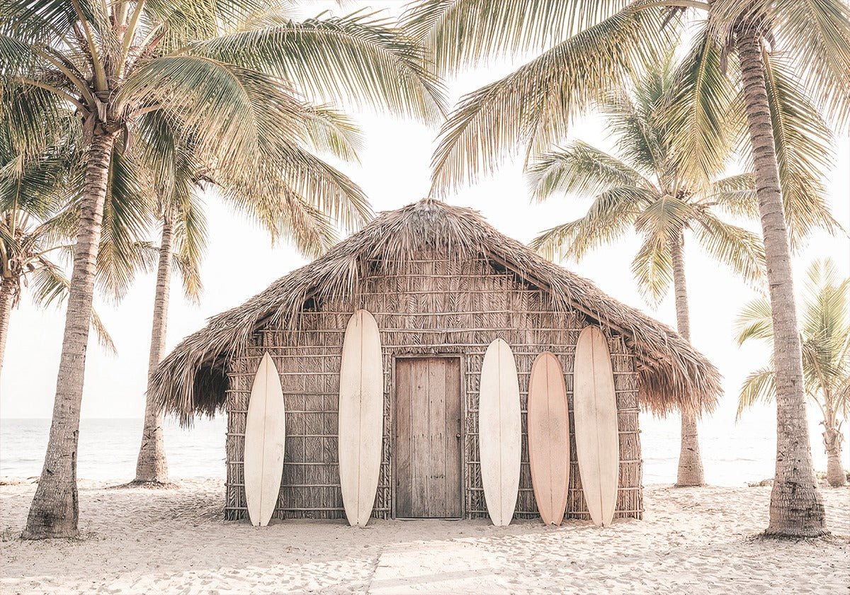 Beach Hut Plakat - Posterbox