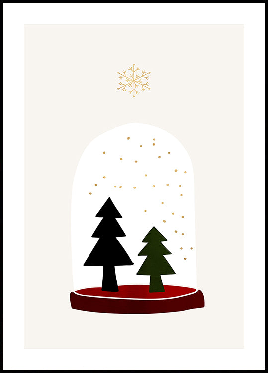 Dancing Snowflakes Plakat - Posterbox