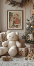 Christmas Kid and Cat Plakat - Posterbox