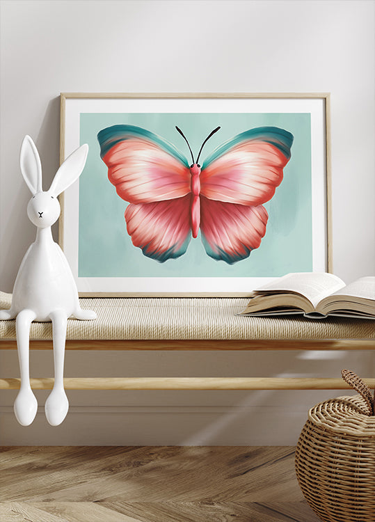 Pastel Butterfly Plakat - Posterbox