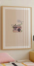 Floral vintage radio Plakat - Posterbox