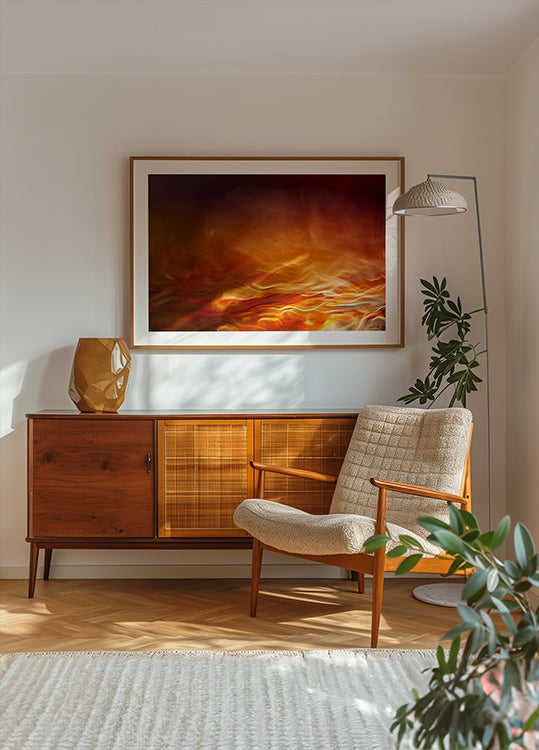 Burning water Plakat - Posterbox