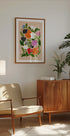 Vibrant Floral  Abstract Flowers Plakat - Posterbox
